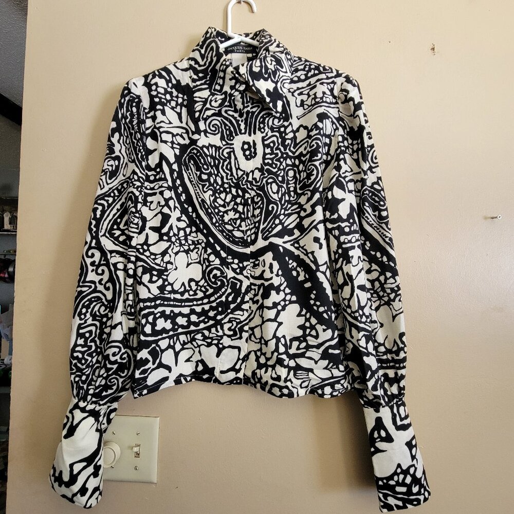 Vintage Jacques Fath Long Sleeved Blouse
